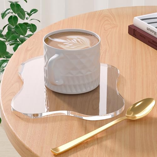 Clear Acrylic Cloud Coaster - Irregular Drink Mat & Jewelry Display Tray