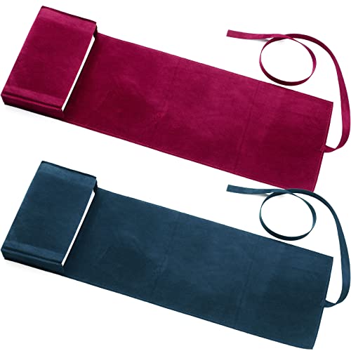 2 Pieces Velvet Tarot Card Pouch Wrap and Deck Storage Holder