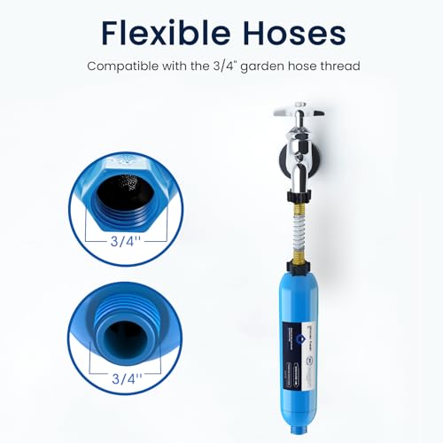 Garden Hose Water Filter Pre-Filter for Pools, Spas & Hot Tubs (8,000 Gal)