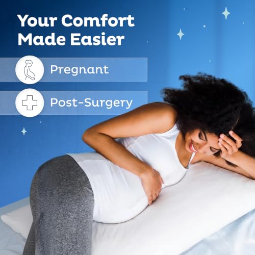 Cooling Full Body Pillow for Side Sleepers - Shredded Memory Foam, 20x54