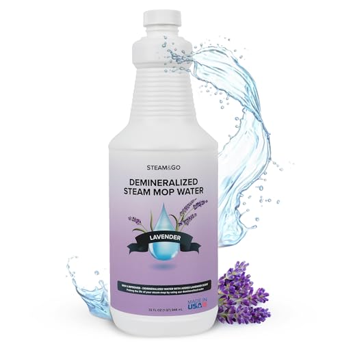 Demineralized Steam Mop Water - Lavender Scented Cleaning Solution, 32 oz