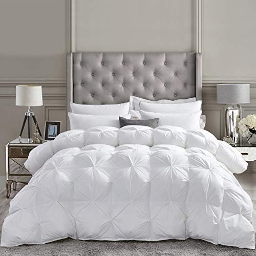 Egyptian Bedding Queen Goose Down Feather Fiber Comforter Duvet Insert