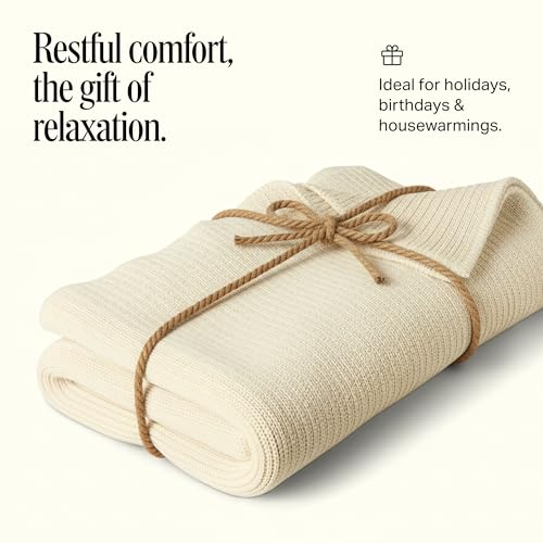 15 lb Weighted Blanket - 100% European Cotton, Soft & Breathable