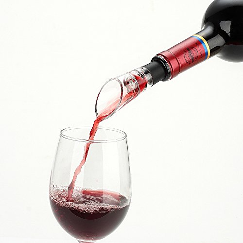 QAL White Wine Pourer Set - 6 Pack, Easy to Serve & Pour