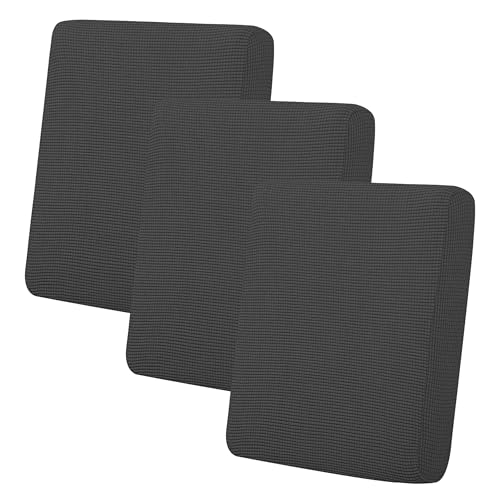 Stretch 3-Piece Couch Cushion Covers - Soft Washable Sofa Seat Protector