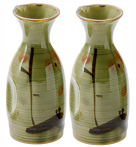 JapanBargain 2-Pack 5oz Japanese Sake Carafe Decanter for Hot & Cold Sake
