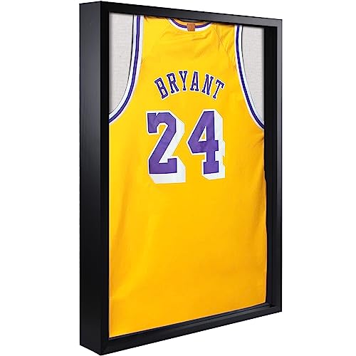 20x30 Jersey Shadow Box Frame - Natural Pine Wood Display Case