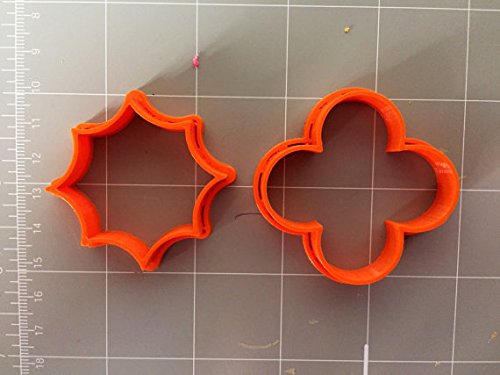 Arbi Design Quatrefoil Pairs Cookie Cutter Set (2 Pcs, 3 Inch)