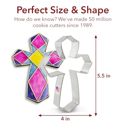 XL Cross Cookie Cutter - Made in USA, 5-1/2 inch | Ann Clark