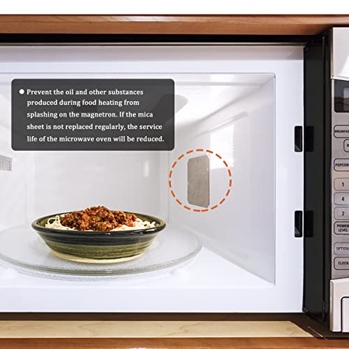 Universal Microwave Waveguide Cover Mica Sheets - 5 Pack, 4 x 4.7 Inch