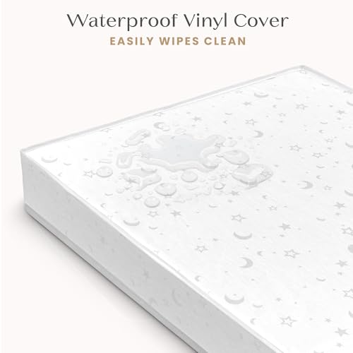 4-Inch Waterproof Mini Crib Mattress - GREENGUARD Gold Certified