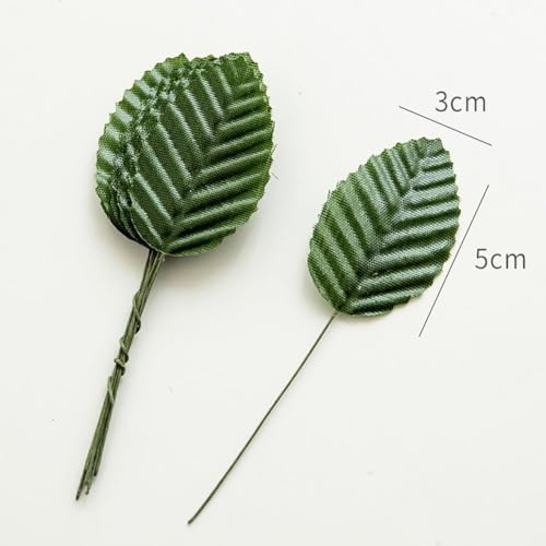 Veloshine 10Pcs Artificial Leaves with Bendable Stems for DIY Wreaths & Decor