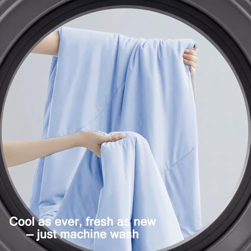 Cooling Comforter Queen Size - Lightweight Soft Blanket for Hot Sleepers