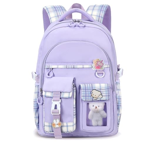 Cute Kawaii Girls School Backpack for Kids Teens & Elementary Students