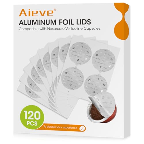 Aluminum Foil Seal Lids for Refillable Coffee Pods - 62mm (120 Pack)