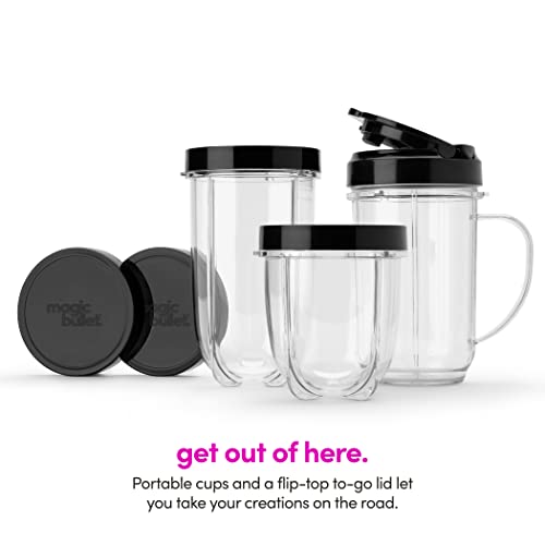 Compact Personal Blender & Food Processor Set, 11-Piece 250W Countertop Mixer