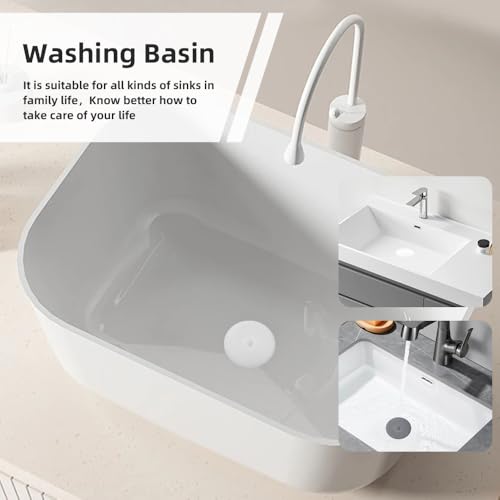 Silicone Bathtub Drain Stopper – 6 Inch Kitchen & Bathroom Plug (2PCS)