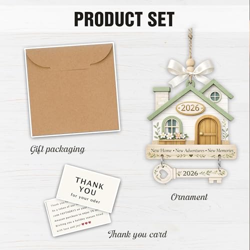 2026 Home Sweet Home Ornament, Housewarming Gift for First Home