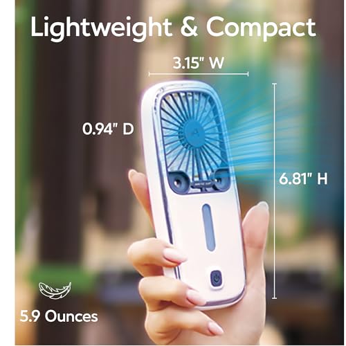 Portable Handheld Personal Air Cooler Fan with 3 Speeds