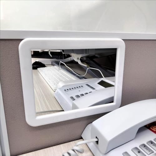 Magnetic Locker Mirror - 5.25" x 7" Real Glass for Lockers & Home
