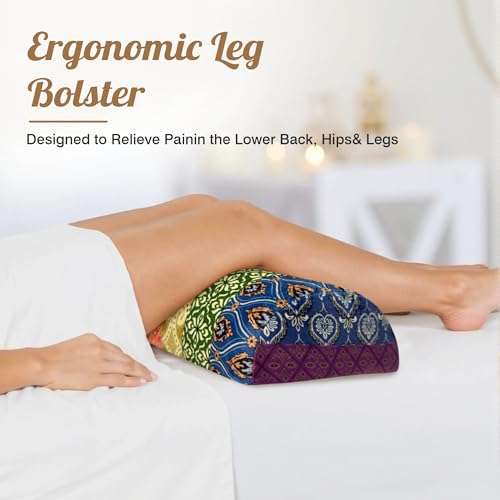 Half Moon Knee Pillow for Back Sleepers - Memory Foam Support for Pain Relief
