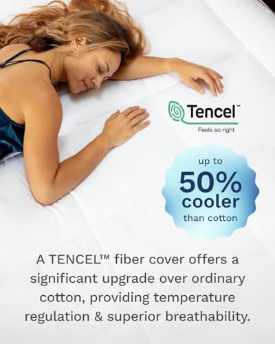 ViscoSoft Twin XL 4-Inch Hybrid Mattress Topper with Memory Foam & Pillow Top