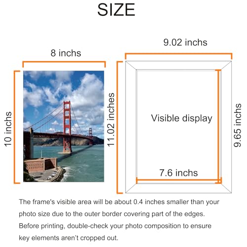 8x10 Rustic Brown Picture Frame 2-Pack for Wall & Tabletop Display