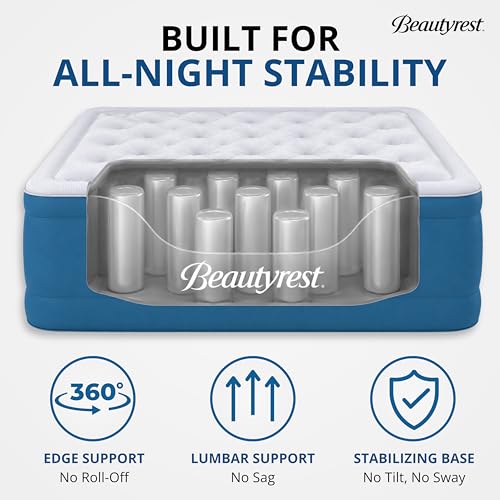 20-Inch Twin Air Mattress with Anti-Leak Pump & Cool Vent Topper
