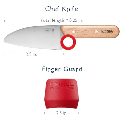 Kids Kitchen Knife Set with Rounded Tip and Finger Guard for Cooking