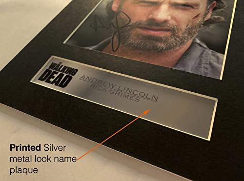 10x8 Inch Mounted Photo Display with Pre-Printed Autograph