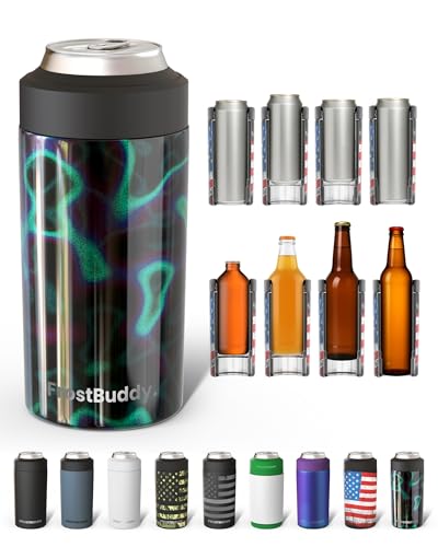 Universal Insulated Can Cooler - Fits 12oz, 16oz & Slim Cans, Bottles