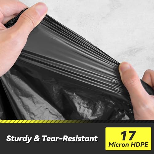 55-60 Gallon Commercial Trash Bags - 100 Pack Heavy Duty Can Liners