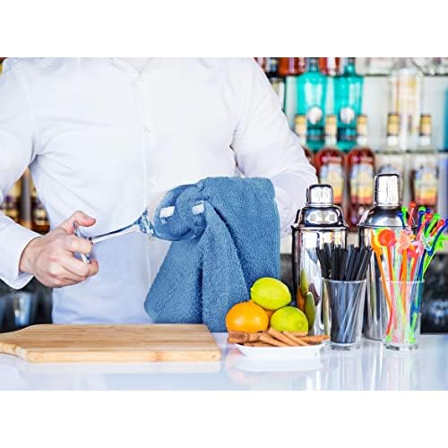 Utopia Towels Kitchen Bar Mops, Pack of 12, 16 by 19 Inches, 100% Cotton Ring Spun, Super Absorbent Towels, Multi-Purpose Cleaning Towels for Home and Kitchen Bars