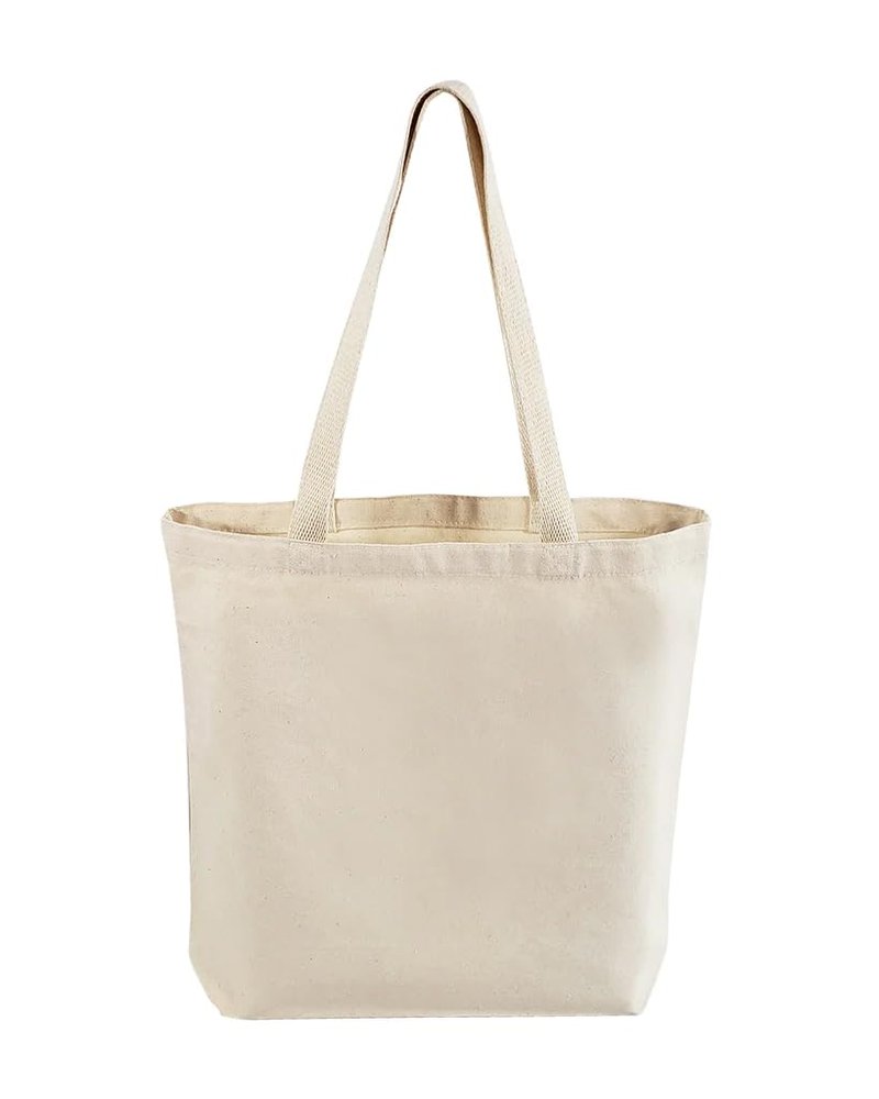 TBF Wholesale Canvas Tote Bags, 15" W x 16" H x 3" G, Cotton Reusable Grocery Shopping Bags, Blank, DIY Painting Printing Embroidery (3, Natural Tote Bags)