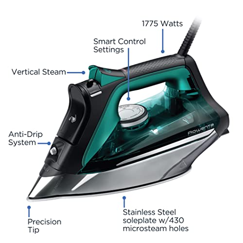 Rowenta Pro Master Steam Iron Stainless Steel Soleplate 1775W DW8360