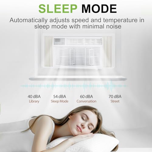 8,000 BTU WiFi Window Air Conditioner Smart AC Unit with Remote