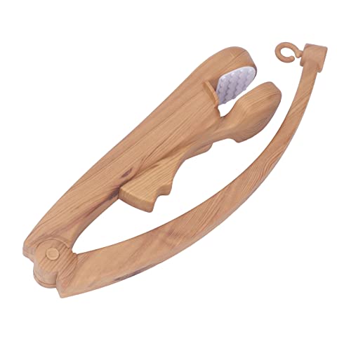 Crib Mobile Arm Holder with Wood Grain Finish and Secure Clamp
