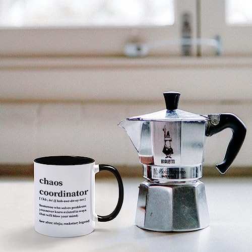 Chaos Coordinator Mug 11oz - Cabtnca Chaos Gifts (Black Handle)