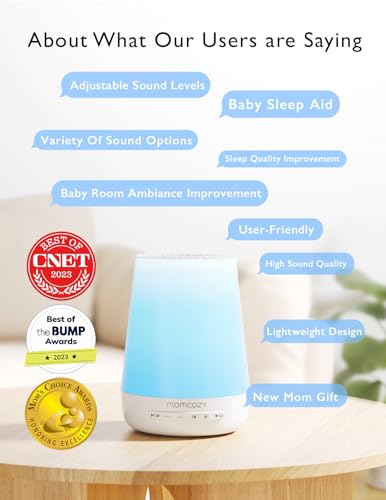 Momcozy Smart Baby Sound Machine & Night Light with App Control