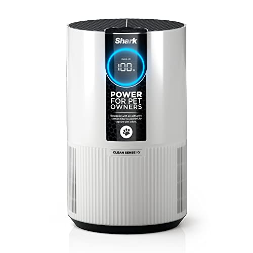 Shark Sense Air Purifier with Pet Filter - 500 sq.ft. Coverage, White, HP102PET