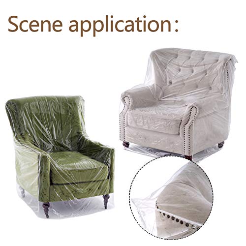 Clear Vinyl Recliner Cover - Waterproof Armchair Protector for Pets