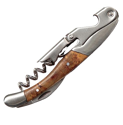 Wine Chic Rosewood Premium Waiter's Corkscrew with Foil Cutter & Bottle Opener
