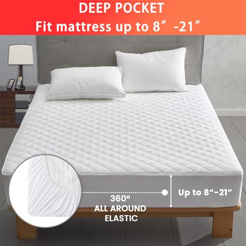King Size Heated Mattress Pad with Dual Control & 8 Settings