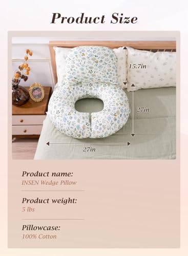 Adjustable Wedge Pillow Set for Sleeping, Reading & Relaxing