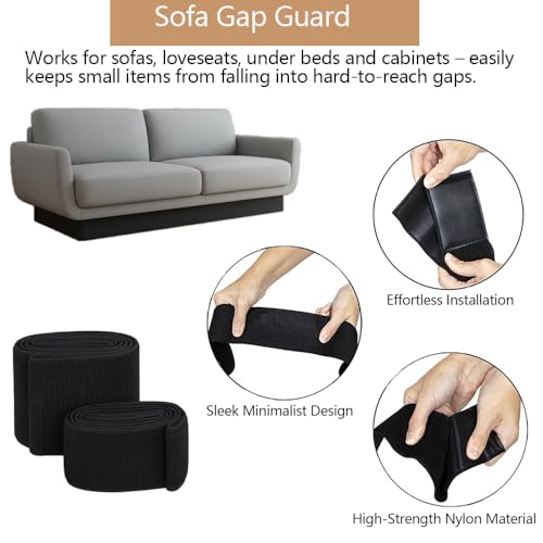 Soft Under Bed Blocker & Furniture Gap Filler for Pets & Toys - 5 in x 11 ft