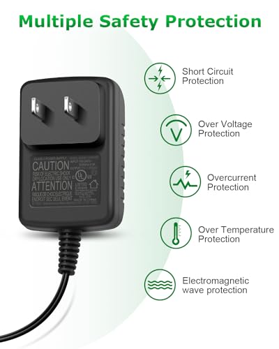 Replacement Charger for Cordless Floor and Carpet Sweepers 6.2ft Cord