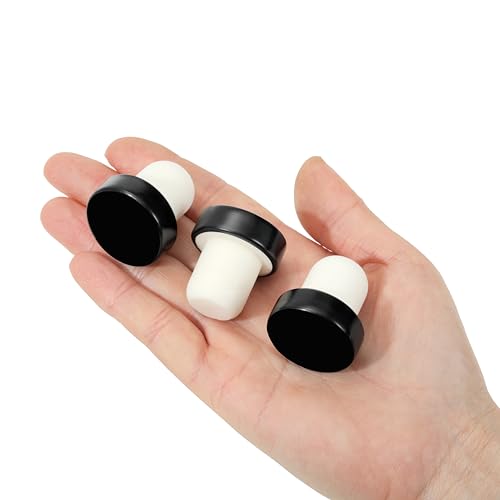 Impnit 20 Pcs T-Shaped Reusable Wine Bottle Cork Stoppers Silicone Seal Plugs
