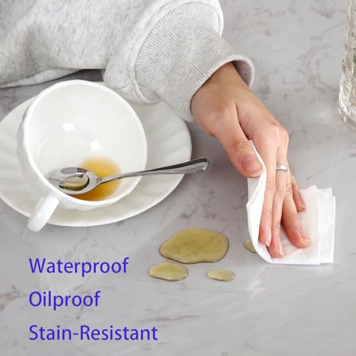 Clear Vinyl Tablecloth Protector - Waterproof Plastic Table Cover, 54 x 84 Inch