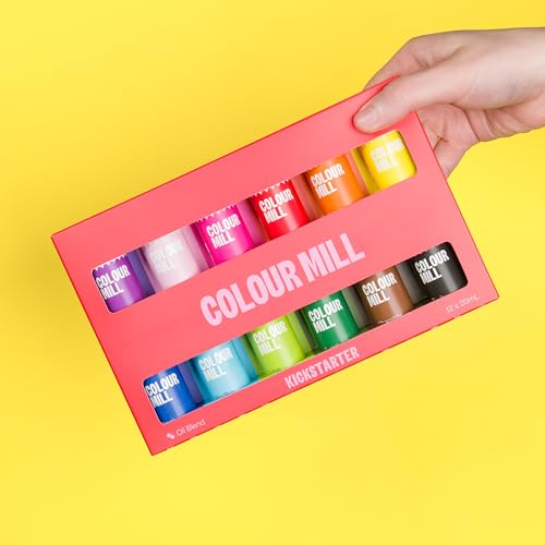 Oil-Based Food Coloring Set for Baking & Chocolate - 12 Colors (20ml)