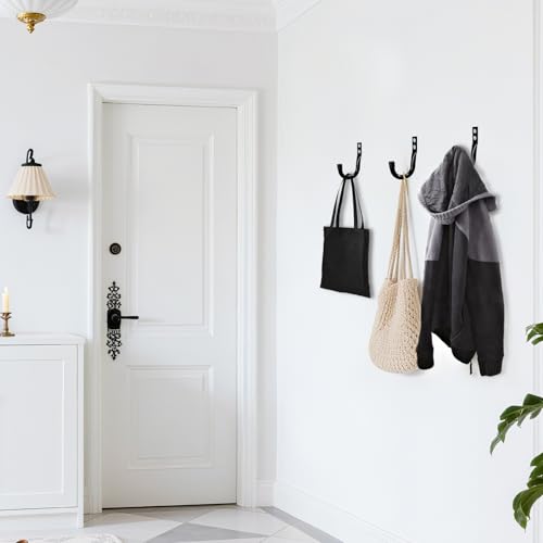 Heavy Duty Metal Wall Hooks 6-Pack for Garage Storage and Organization